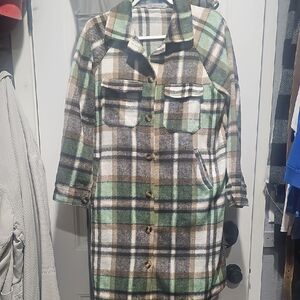 Plaid Women's Coat
